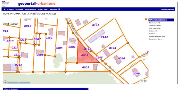 Terrain Mereau 1217 m2