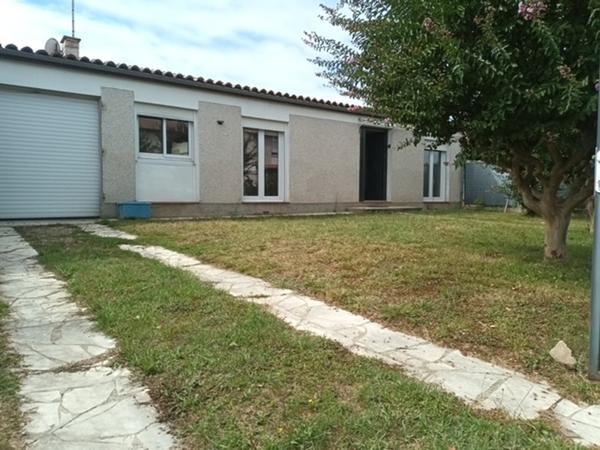 Centre ville AIGUILLON - Plain-pied - 4 pièces avec garage et jardin