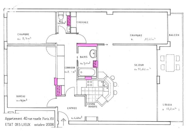Appartement 4 pièces vue Tour Eiffel