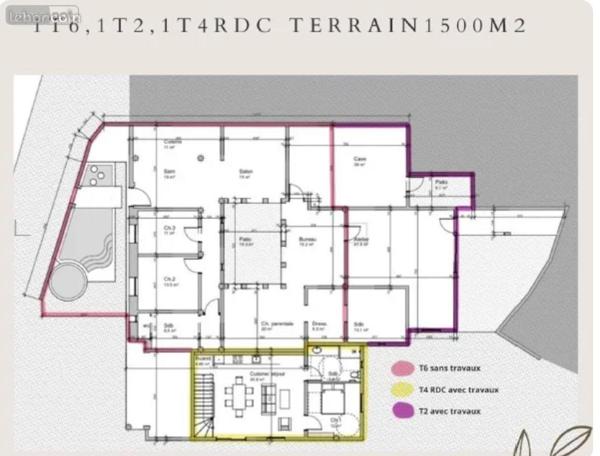 Grande propriété à vendre à Saint-Joseph à la Réunion (97480), ref : 97424/253