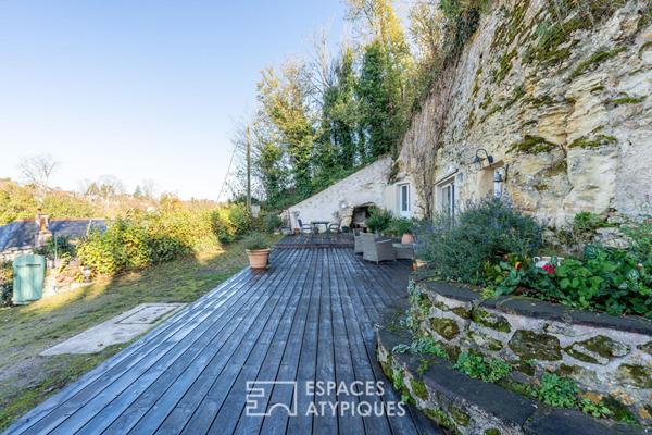 Troglodytique en coeur de ville avec vue panoramique