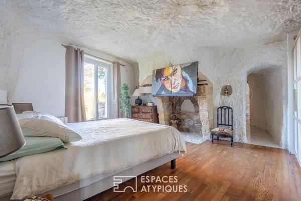 Troglodytique en coeur de ville avec vue panoramique