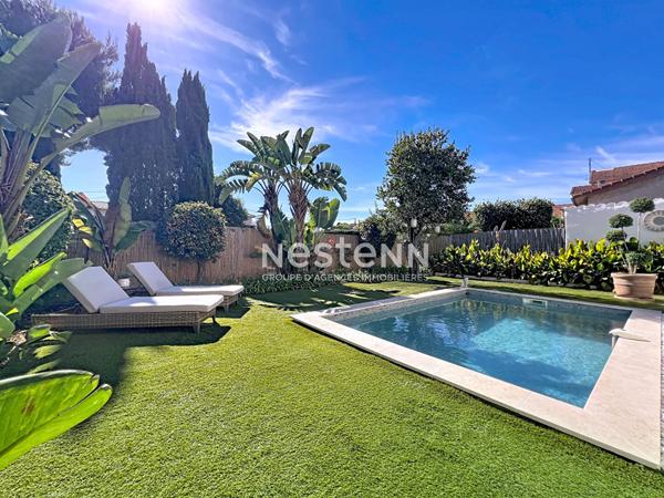 Golfe-Juan - Maison 125 m² - 3 Chambres - Piscine chauffée