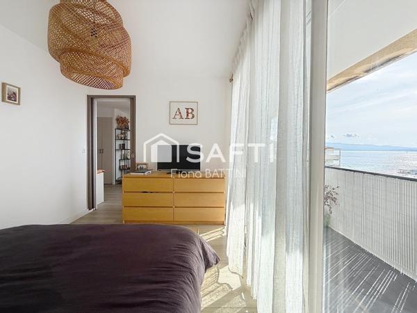 F3 au calme dernier étage vue mer Parc Berthault