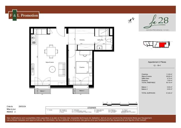 Vente                                                      Appartement
                        
                     2 pièces                      47 m2                     à Aix-en-Provence