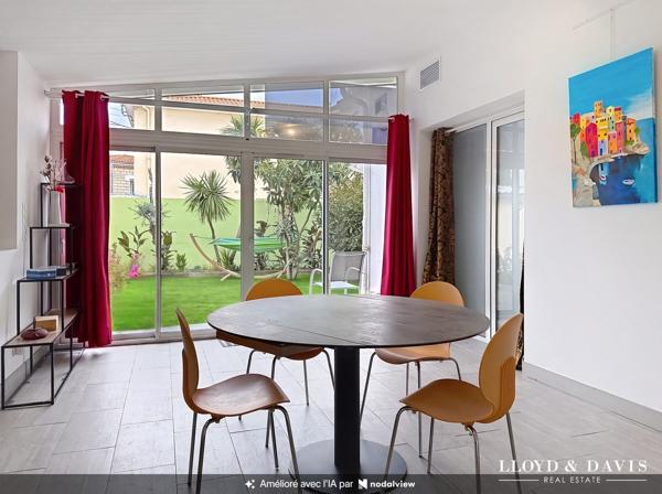 Appartement avec jardin (débarras), 400 mètres plage