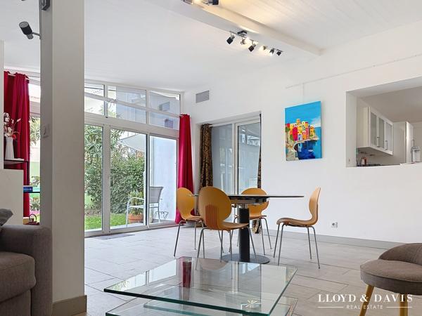 Appartement avec jardin (débarras), 400 mètres plage