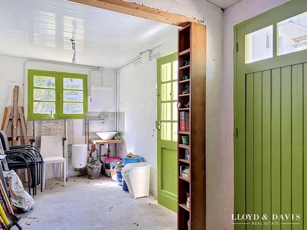 Appartement avec jardin (débarras), 400 mètres plage