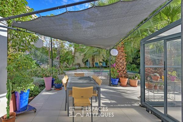 Maison avec jardin paysager et piscine, à deux pas du centre-ville de Sète