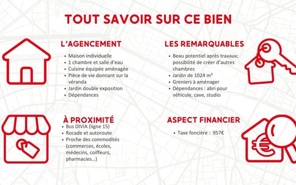 Maison à vendre    2 pièces • 65 m2 Perrigny-lès-Dijon