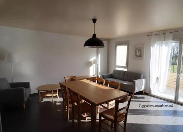 Centre de MONTREVEL EN BRESSE Appartement T3 lumineux avec balcon, dernier étage et garage – Résidence récente