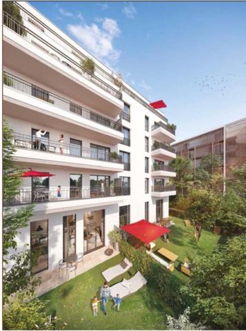 appartement T4 neuf à vendre BAGNOLET (93), surface habitable 82,48 m2 + 2 balcons 17,91 m2.