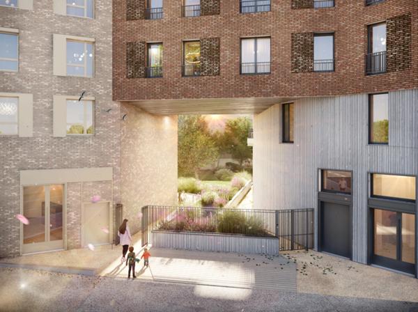 appartement T4 neuf à vendre BAGNOLET (93), surface habitable 82,48 m2 + 2 balcons 17,91 m2.