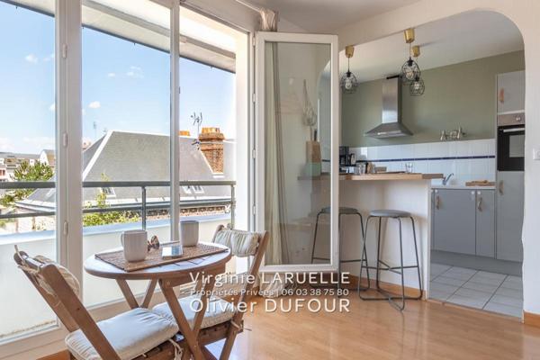 Rouen appartement avec balcon et vue dégagée, 1 chambre, cave et parking