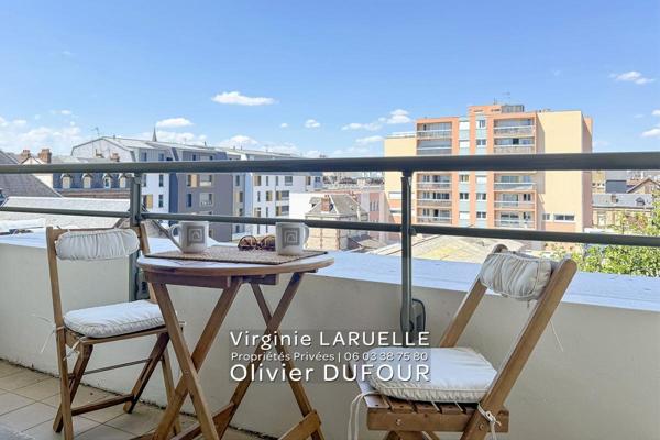 Rouen appartement avec balcon et vue dégagée, 1 chambre, cave et parking