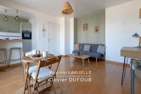 Rouen appartement avec balcon et vue dégagée, 1 chambre, cave et parking