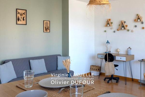 Rouen appartement avec balcon et vue dégagée, 1 chambre, cave et parking