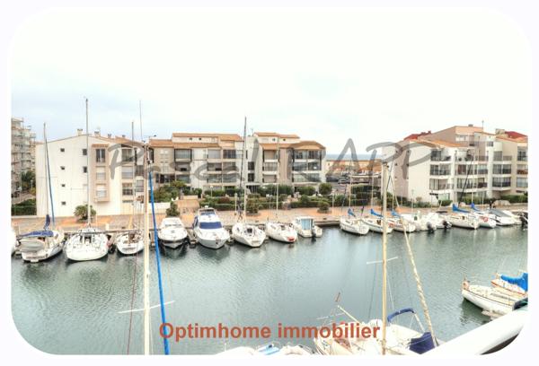 Appartement à vendre 3 pièces LE CAP D'AGDE (34) - vue mer et chenal