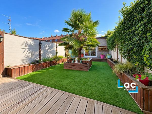 LOMME - Maison de ville 159m² - 3 ch - Extérieur - Parking