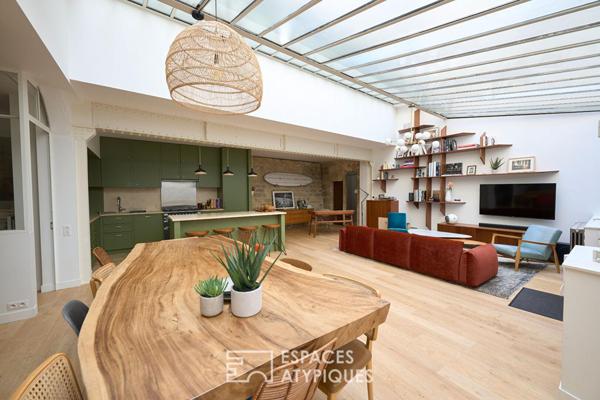 Loft comme une maison, au calme et à deux pas de la Place des Vosges