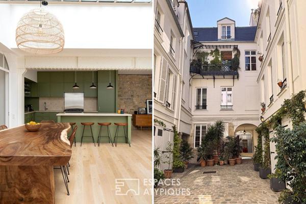 Loft comme une maison, au calme et à deux pas de la Place des Vosges