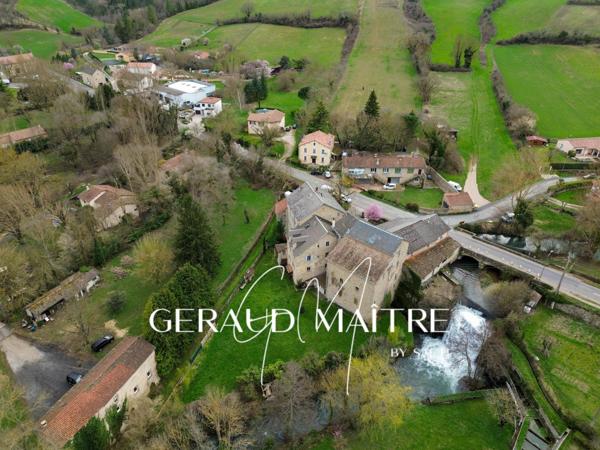 Propriété Moulin de 2200 m² dont 6 apts loués et bcp de potentiel