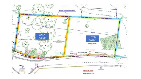 Terrain à vendre 702 m² Houdan
