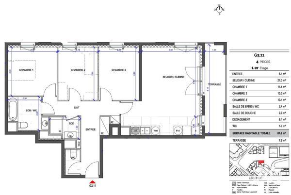 Appartement à vendre 4 pièces 81 m² Fontenay-sous-Bois