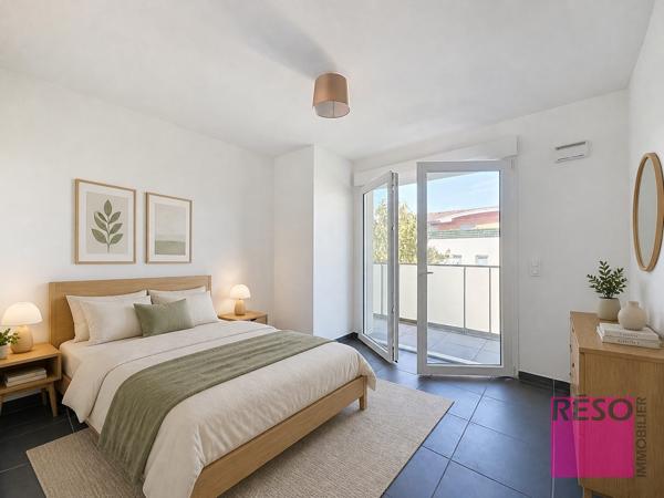 Beau T2 de 49,88 m² – Double exposition – Garage