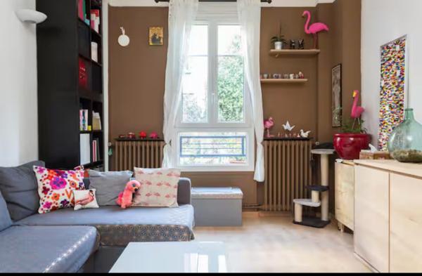 Appartement 2 pièces 1 chambre de 45 m2 situé en rez de chaussée QUARTIER BECON A COURBEVOIE COLLEGE DES BRUYERES