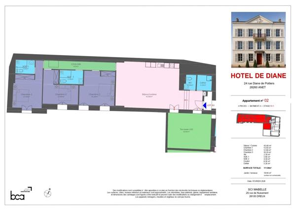 Vente Appartement 4 pièces 111 m2 à Anet