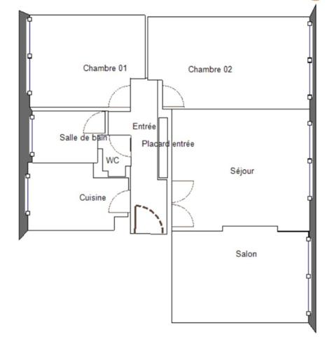 Appartement familial T3/4