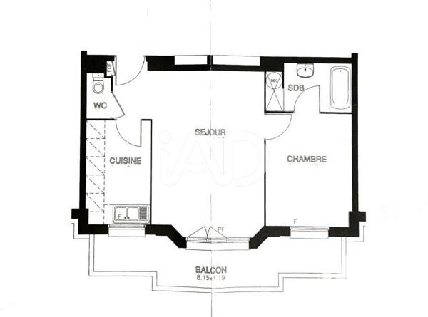 Appartement à vendre 2 pièces 46 m² Avon