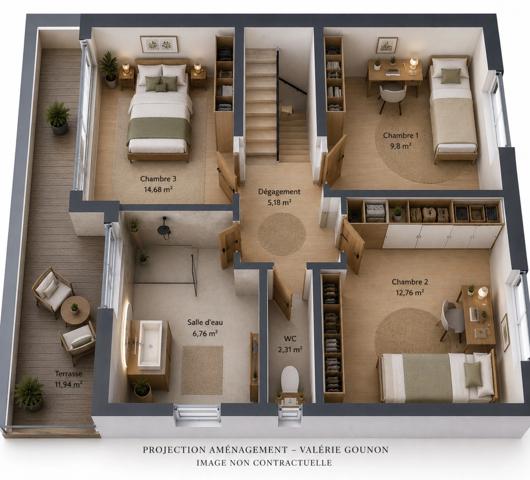 Maison à vendre 5 pièces JUVIGNAC (34), A rénover 4 chambres 96,66 m2-Terrain 175m2