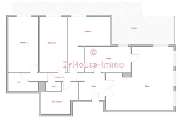 Appartement à vendre 4 pièces de 104 m²