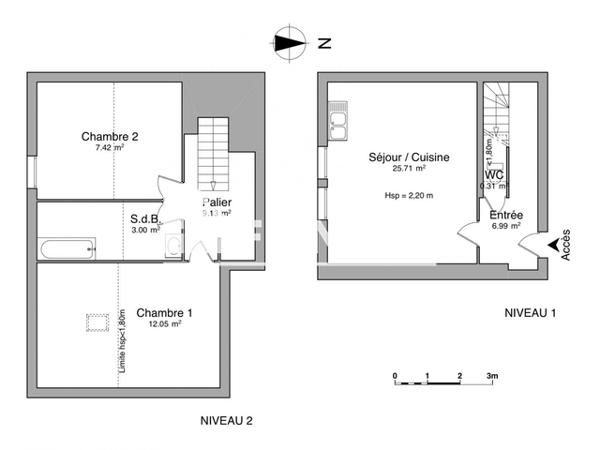 Location Appartement 3 pièces 64.61 m² - 20 RUE MARECHAL FOCH Clouange 57185