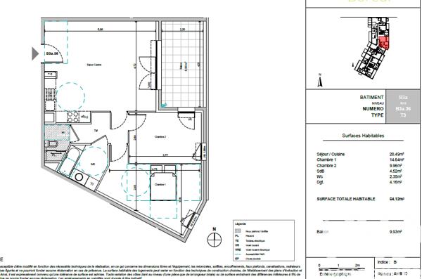 Appartement à vendre 3 pièces 64 m² Aix-en-Provence