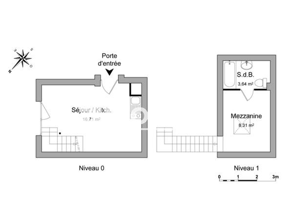Location Studio 29.34 m² - 59 RUE BOURBON Charleville Mezieres 08000