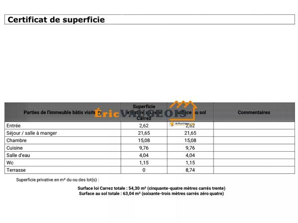Vente                                                      Appartement
                        
                     2 pièces                      54 m2                     à Coulommiers