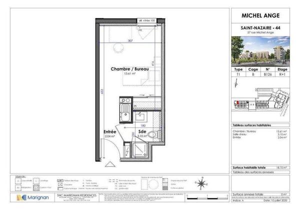 Appartement 1 pièce - 44600 Saint-Nazaire