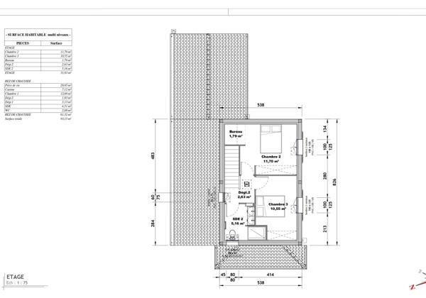 Maison
                                                                                                                                                                                                                                                                                                                        4 pièce(s)                                                                                                                                                                                                          3 chambre(s)                                                                                                                                                                                                          93.15  m²