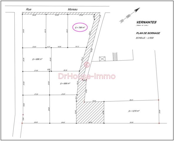 Terrain à vendre de 789 m²