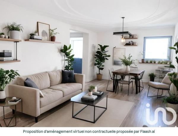 Appartement 3 pièces de 48 m² à Vannes (56000)