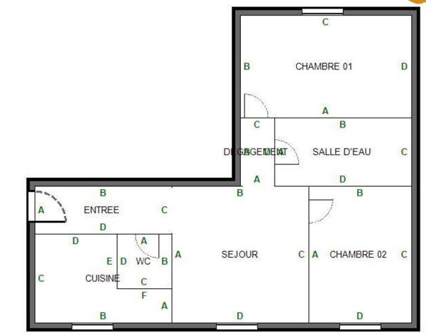 Saint-Germain-en-Laye (78100) 3 Pièces 49m² RUE DE POISSY - ST GERMAIN EN LAYE