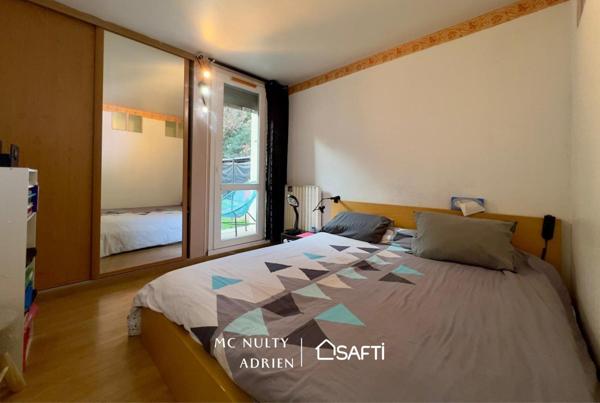 3P avec jardin 230 m² sans vis-à-vis + box à 10 min du Téléval