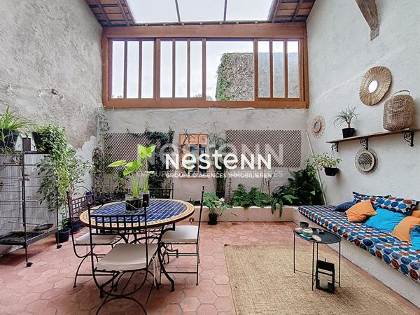 A vendre maison de ville 4 pièces 116 m² avec cour intérieur à Mirande