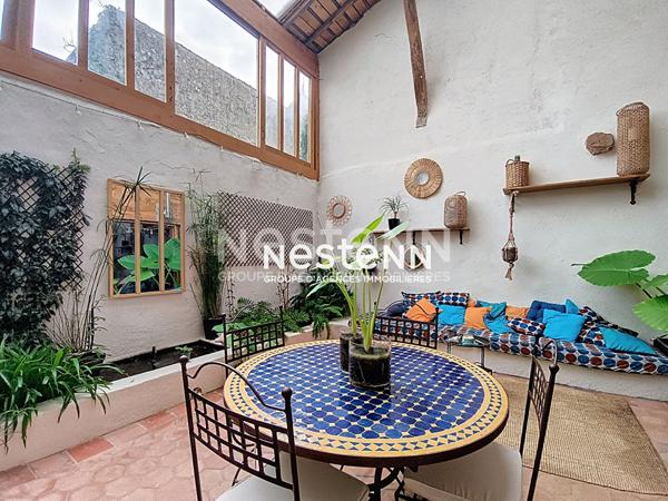 A vendre maison de ville 4 pièces 116 m² avec cour intérieur à Mirande