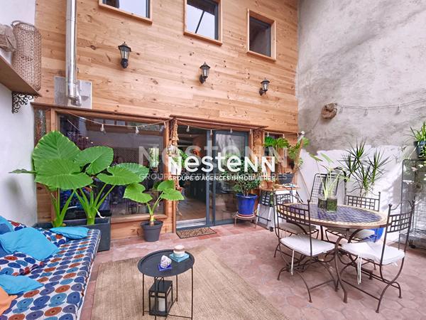 A vendre maison de ville 4 pièces 116 m² avec cour intérieur à Mirande