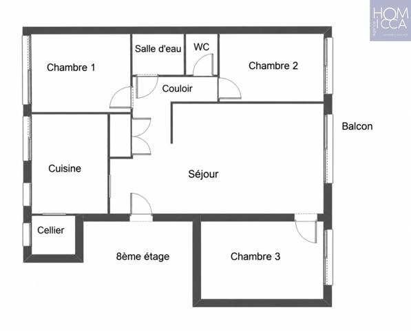 Appartement 4 pièce(s) 3 chambre(s) 70 m²