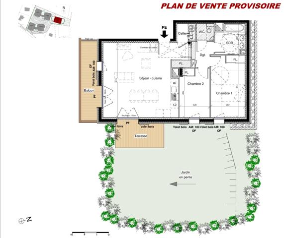 Haute Savoie (74), à vendre SAMOENS - Domaine skiable Grand Massif - Appartement T3 en rez de jardin